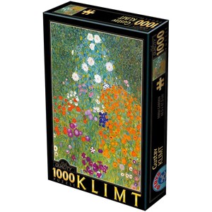 D-Toys (66923-9) - Gustav Klimt: "Jardin Fleuri" - 1000 pièces
