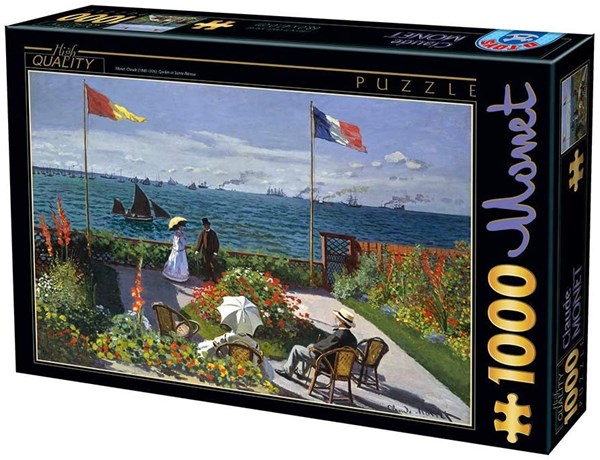 D-Toys (67548-7) - Claude Monet: "Terrasse à Sainte-Adresse, 1867" - 1000 pièces