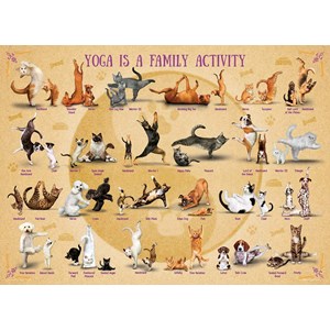 Eurographics (6500-5354) - "Yoga is A Family Activity" - 500 pièces