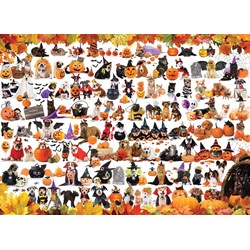 Eurographics (6000-5416) - "Halloween Puppies and Kittens" - 1000 pièces