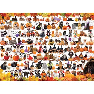 Eurographics (6000-5416) - "Halloween Puppies and Kittens" - 1000 pièces