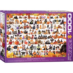 Eurographics (6000-5416) - "Halloween Puppies and Kittens" - 1000 pièces