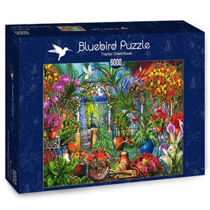 Bluebird Puzzle (70258) - Ciro Marchetti: "Tropical Green House" - 6000 pièces