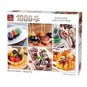 King International (05766) - "Collage, Delicious Treats" - 1000 pièces