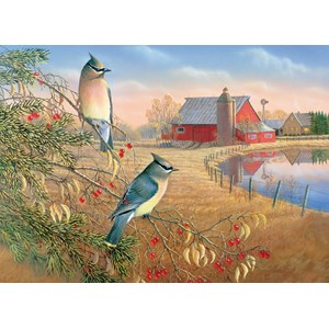 Cobble Hill (80189) - Sam Timm: "Cedar Waxwings" - 1000 pièces