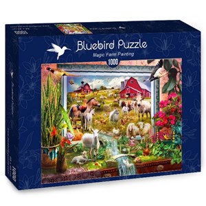 Bluebird Puzzle (70029) - Jan Patrik Krasny: "Magic Farm Painting" - 1000 pièces
