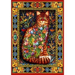 Bluebird Puzzle (70153) - "Tapestry Cat" - 1500 pièces