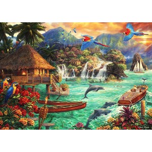 Bluebird Puzzle (70052) - Chuck Pinson: "Island Life" - 2000 pièces
