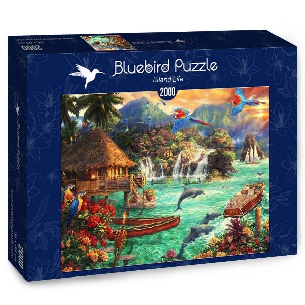 Bluebird Puzzle (70052) - Chuck Pinson: "Island Life" - 2000 pièces