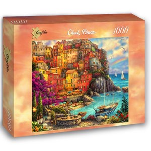 Grafika (02901) - Chuck Pinson: "A Beautiful Day at Cinque Terre" - 1000 pièces