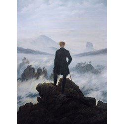 Grafika (01719) - Caspar David Friedrich: "Le voyageur au-dessus de la mer de nuages, 1818" - 300 pièces