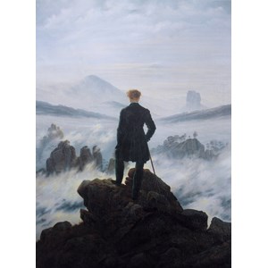 Grafika (01719) - Caspar David Friedrich: "Le voyageur au-dessus de la mer de nuages, 1818" - 300 pièces