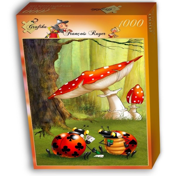 Grafika (01432) - François Ruyer: "Poker des Coccinelles" - 1000 pièces