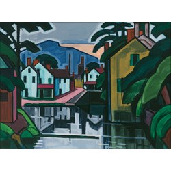 Grafika (00516) - Oscar Bluemner: "Old Canal Port, 1914" - 2000 pièces