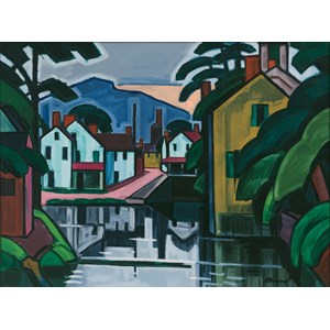 Grafika (00516) - Oscar Bluemner: "Old Canal Port, 1914" - 2000 pièces
