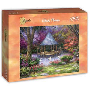 Grafika (t-00813) - Chuck Pinson: "Swan Pond" - 1000 pièces