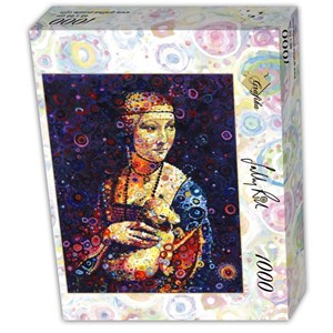 Grafika (t-00889) - Leonardo Da Vinci, Sally Rich: "Lady with an Ermine, by Sally Rich" - 1000 pièces