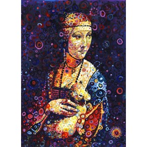 Grafika (t-00890) - Leonardo Da Vinci, Sally Rich: "Lady with an Ermine" - 500 pièces
