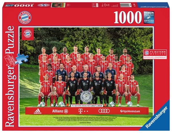 Ravensburger (19896) - "FC Bayern '17/18 J.H." - 1000 pièces