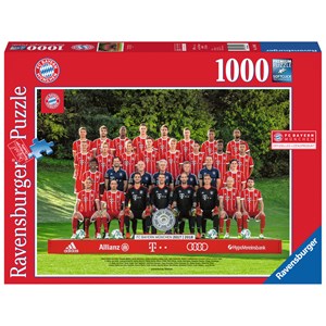 Ravensburger (19896) - "FC Bayern '17/18 J.H." - 1000 pièces