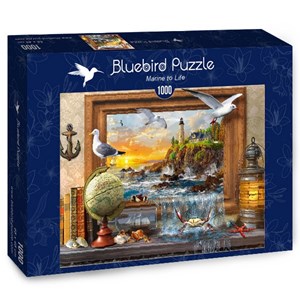 Bluebird Puzzle (70346) - Dominic Davison: "Marine to Life" - 1000 pièces