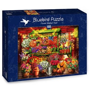 Bluebird Puzzle (70333) - Ciro Marchetti: "Flower Market Stall" - 1000 pièces