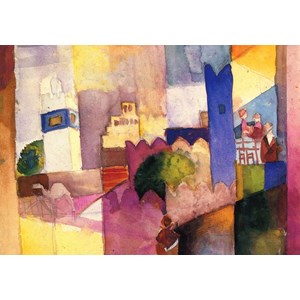 Grafika (00440) - August Macke: "Kairouan (III), 1914" - 1000 pièces