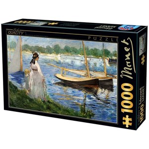 D-Toys (74522) - Edouard Manet: "Les Berges de la Seine à Argenteuil" - 1000 pièces