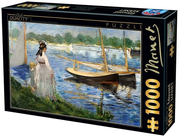 D-Toys (74522) - Edouard Manet: "Les Berges de la Seine à Argenteuil" - 1000 pièces