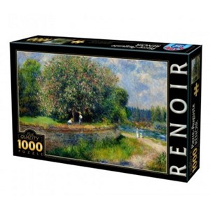 D-Toys (74904) - Pierre-Auguste Renoir: "Marronnier en fleurs" - 1000 pièces