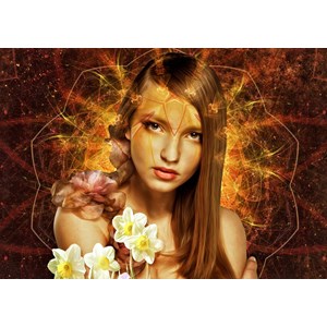 Bluebird Puzzle (70006) - "The Flower Woman" - 1000 pièces