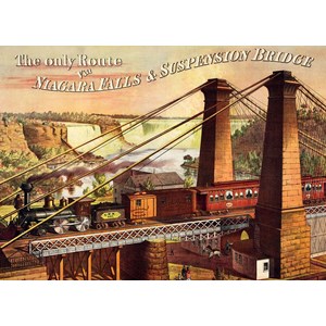 D-Toys (74966) - "The only Route via Niagara Falls & Suspension Bridge" - 1000 pièces