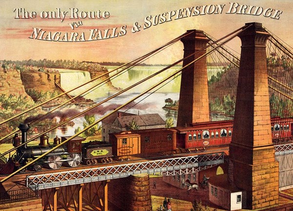 D-Toys (74966) - "The only Route via Niagara Falls & Suspension Bridge" - 1000 pièces