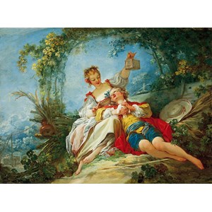 D-Toys (74997) - Jean-Honoré Fragonard: "Happy Lovers" - 1000 pièces