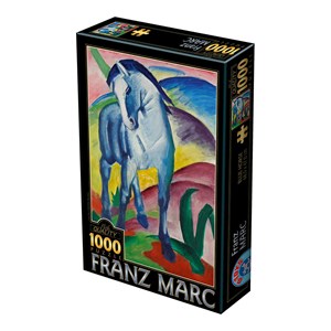 D-Toys (75147) - Franz Marc: "Cheval Bleu" - 1000 pièces