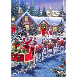Bluebird Puzzle (70073) - "Santa And Sleigh" - 1000 pièces