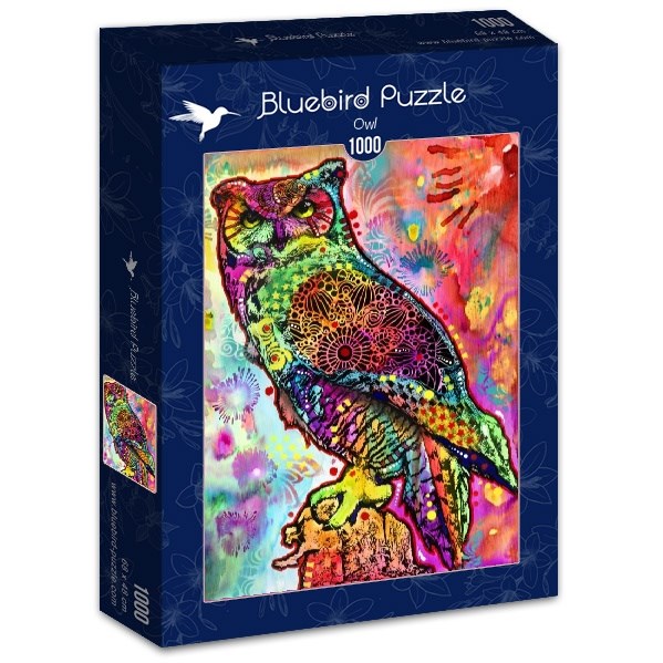 Bluebird Puzzle (70093) - Dean Russo: "Owl" - 1000 pièces