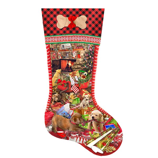 SunsOut (96028) - Lori Schory: "Puppy Stocking" - 800 pièces