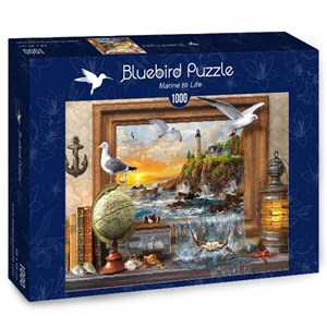 Bluebird Puzzle (70112) - Dominic Davison: "Marine to Life" - 1000 pièces