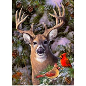 Cobble Hill (85014) - Greg Giordano: "One Deer Two Cardinals" - 500 pièces