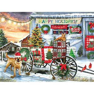 SunsOut (28708) - Tom Wood: "Holiday Wagon" - 1000 pièces