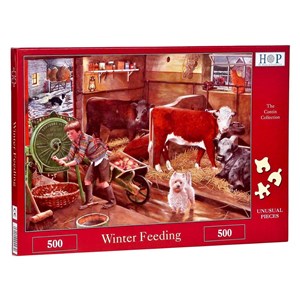 The House of Puzzles (4470) - "Winter Feeding" - 500 pièces