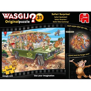 Jumbo (19164) - "Wasgij Original 31, Safari Surprise" - 1000 pièces
