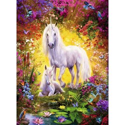 Ravensburger (14825) - "Licorne avec Poulain" - 500 pièces