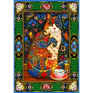Bluebird Puzzle (70152) - Lewis T. Johnson: "Painted Cat" - 1500 pièces