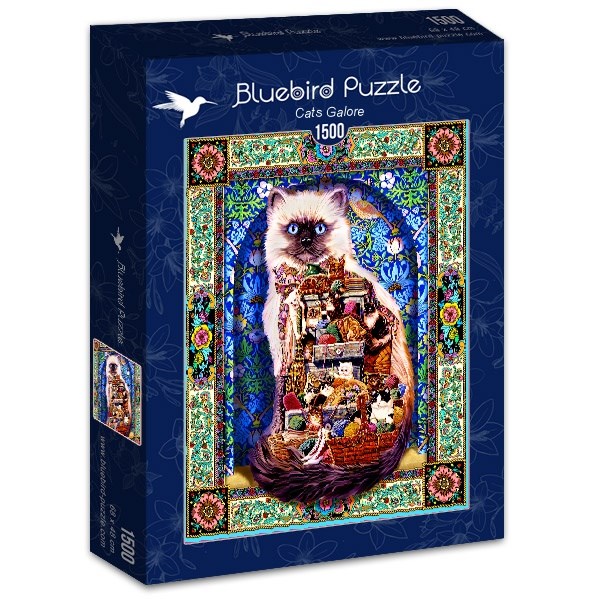 Bluebird Puzzle (70154) - Lewis T. Johnson: "Cats Galore" - 1500 pièces