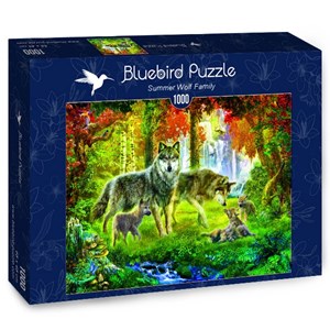 Bluebird Puzzle (70156) - Jan Patrik Krasny: "Summer Wolf Family" - 1000 pièces