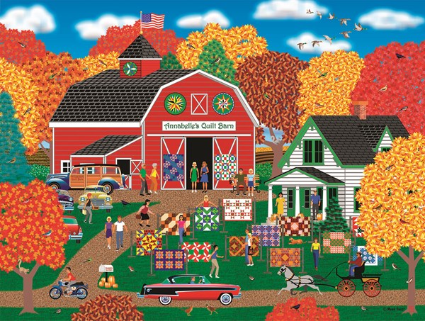 SunsOut (22613) - Mark Frost: "Annabelle's Quilt Barn" - 1000 pièces