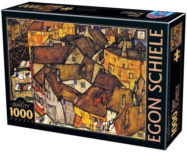 D-Toys (76830) - Egon Schiele: "Crescent Of Houses" - 1000 pièces