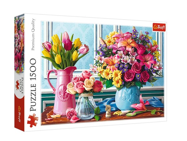 Trefl (26157) - "Fleurs" - 1500 pièces